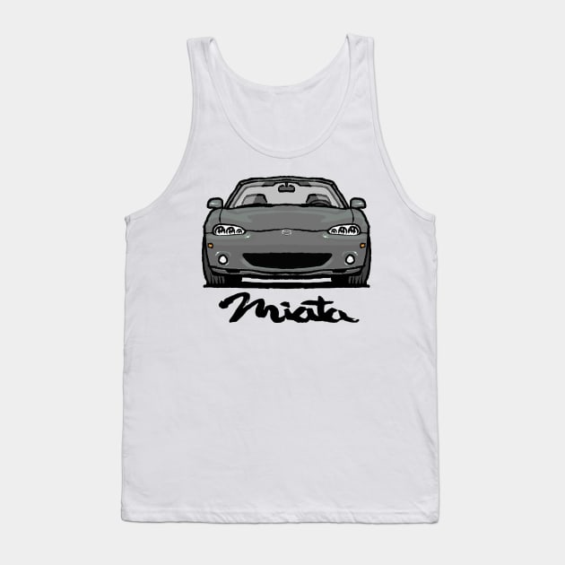 MX5 Miata NB2 Grey Tank Top by Woreth